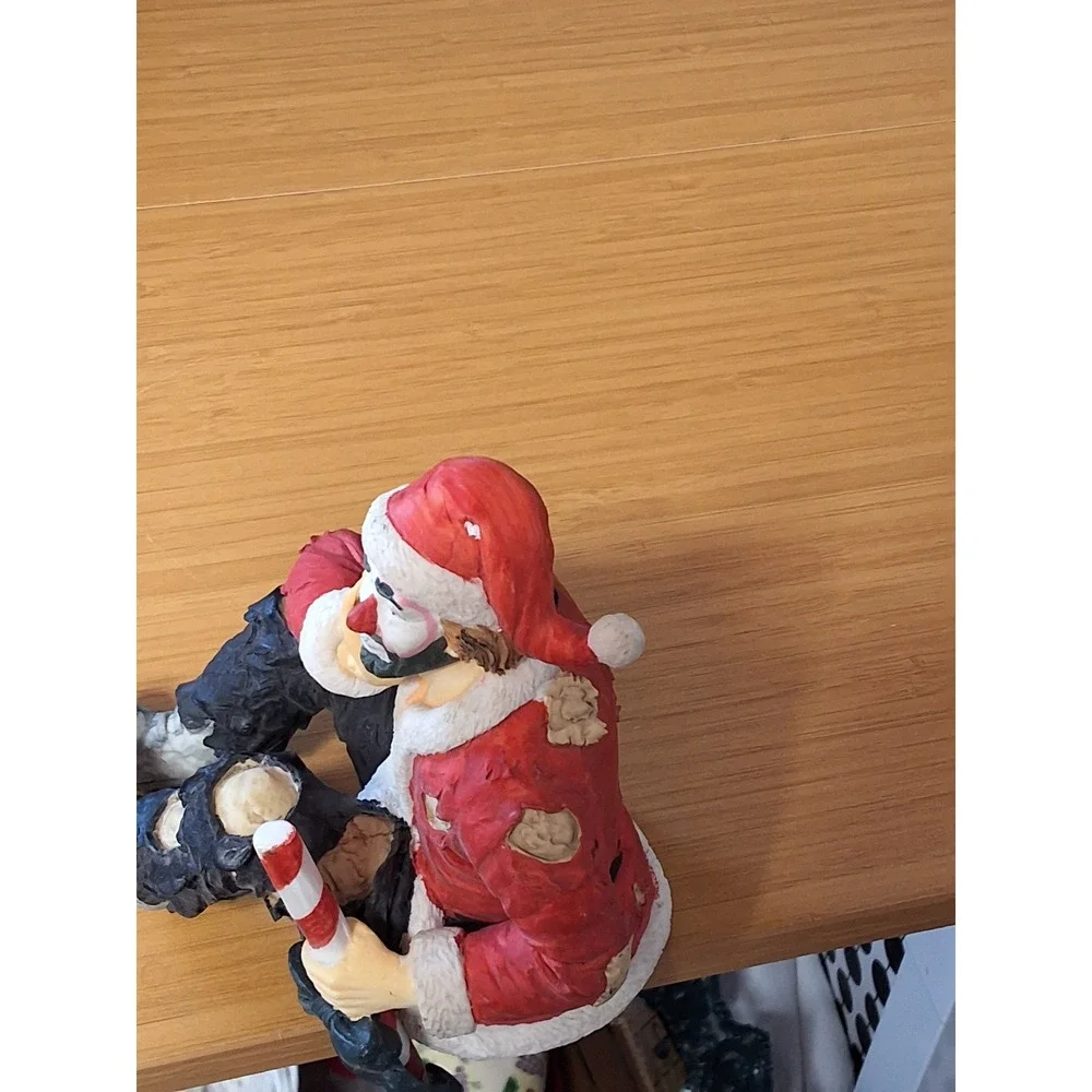 Vintage 1992 Emmett Kelly Jr Flambro Weary Willie Santa Stocking Holder See Pics